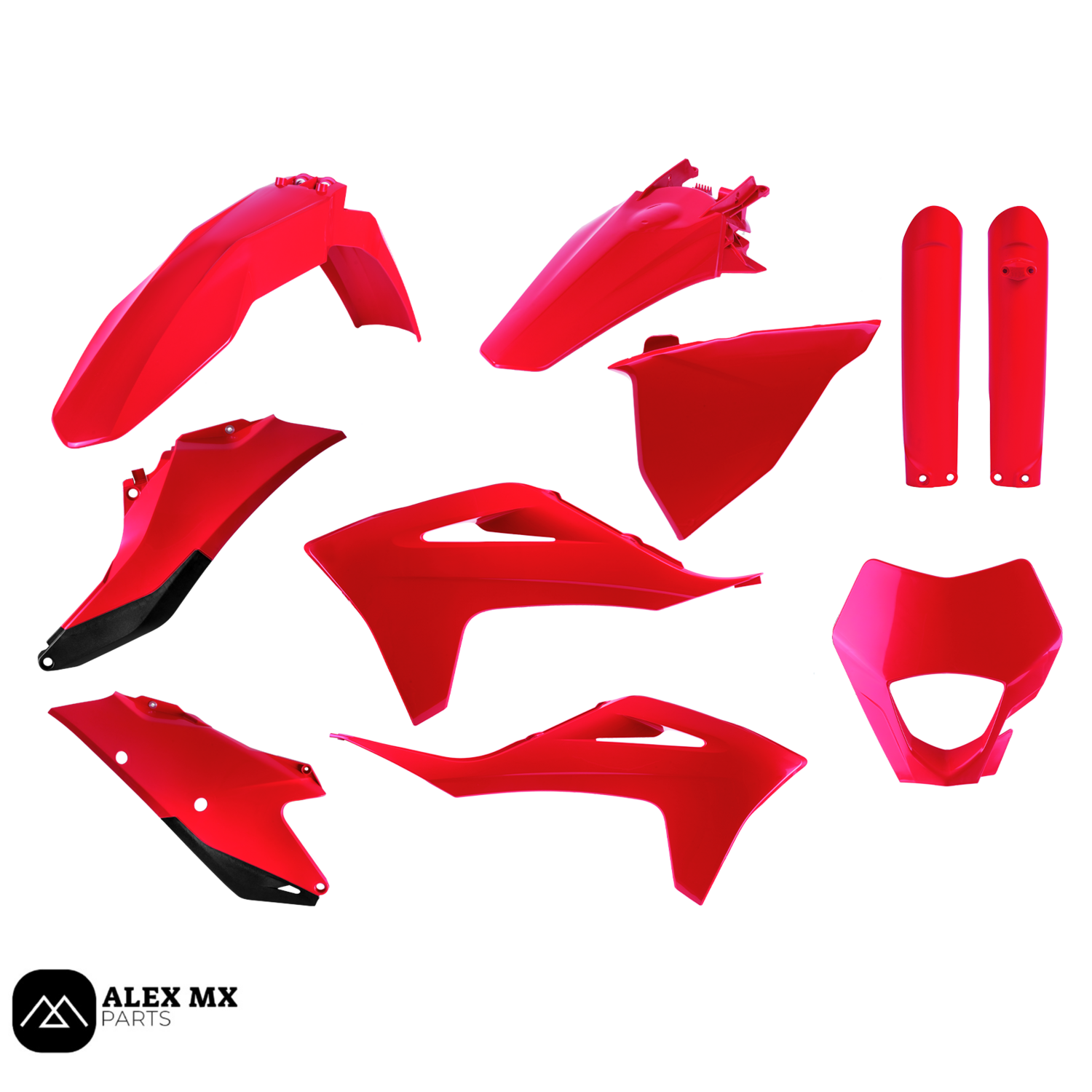 Kit plastique Enduro GASGAS Rouge RTECH