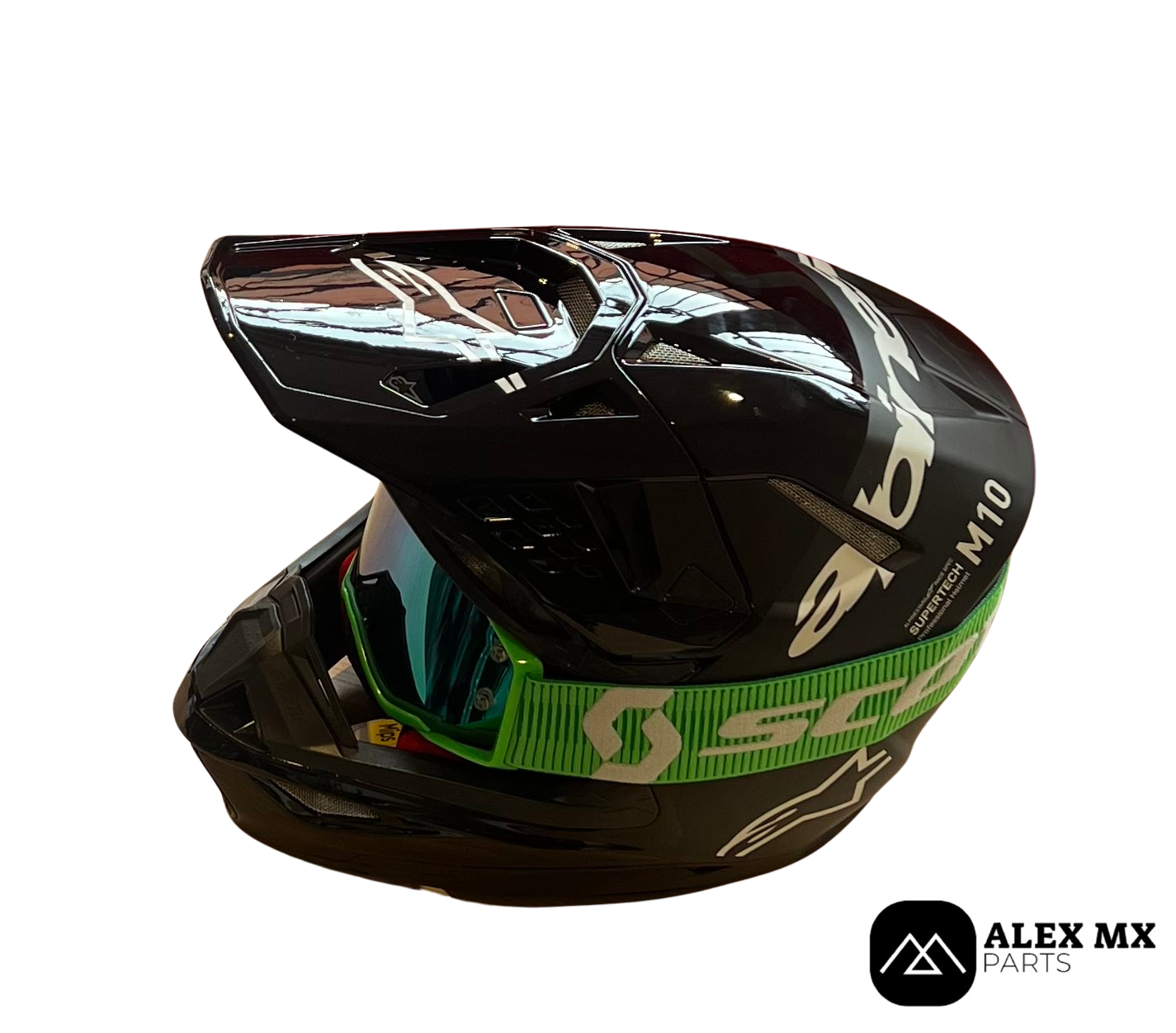 Casque SuperTech M10 ALPINESTARS + Masque Prospect SCOTT