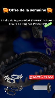 Cale Pied PUNK S3 = Poignée Progripp OFFERTE Cale Pied PUNK S3 = Poignée Progripp OFFERTE