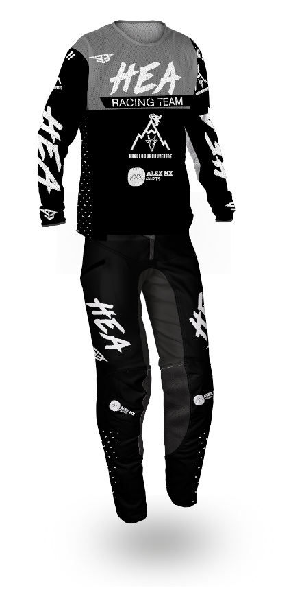 Tenue HARD ENDURO AUVERGNE Gris / Noir