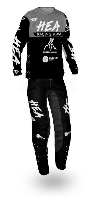 Tenue HARD ENDURO AUVERGNE Gris / Noir