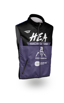 Veste sans Manche Hard Enduro Auvergne Violet / Noir