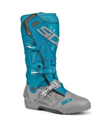 BOTTE CROSSAIR BLANC/PETROL SIDI