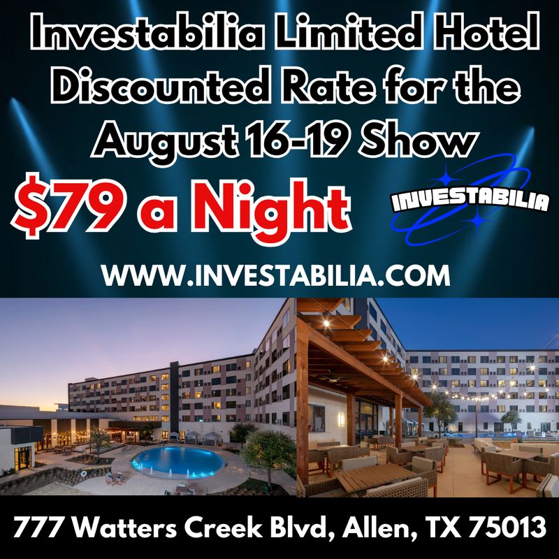 Saturday August 17th Discounted Hotel Rate