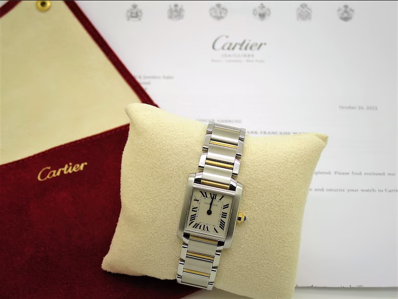 AUTHENTIC CARTIER TANK SM