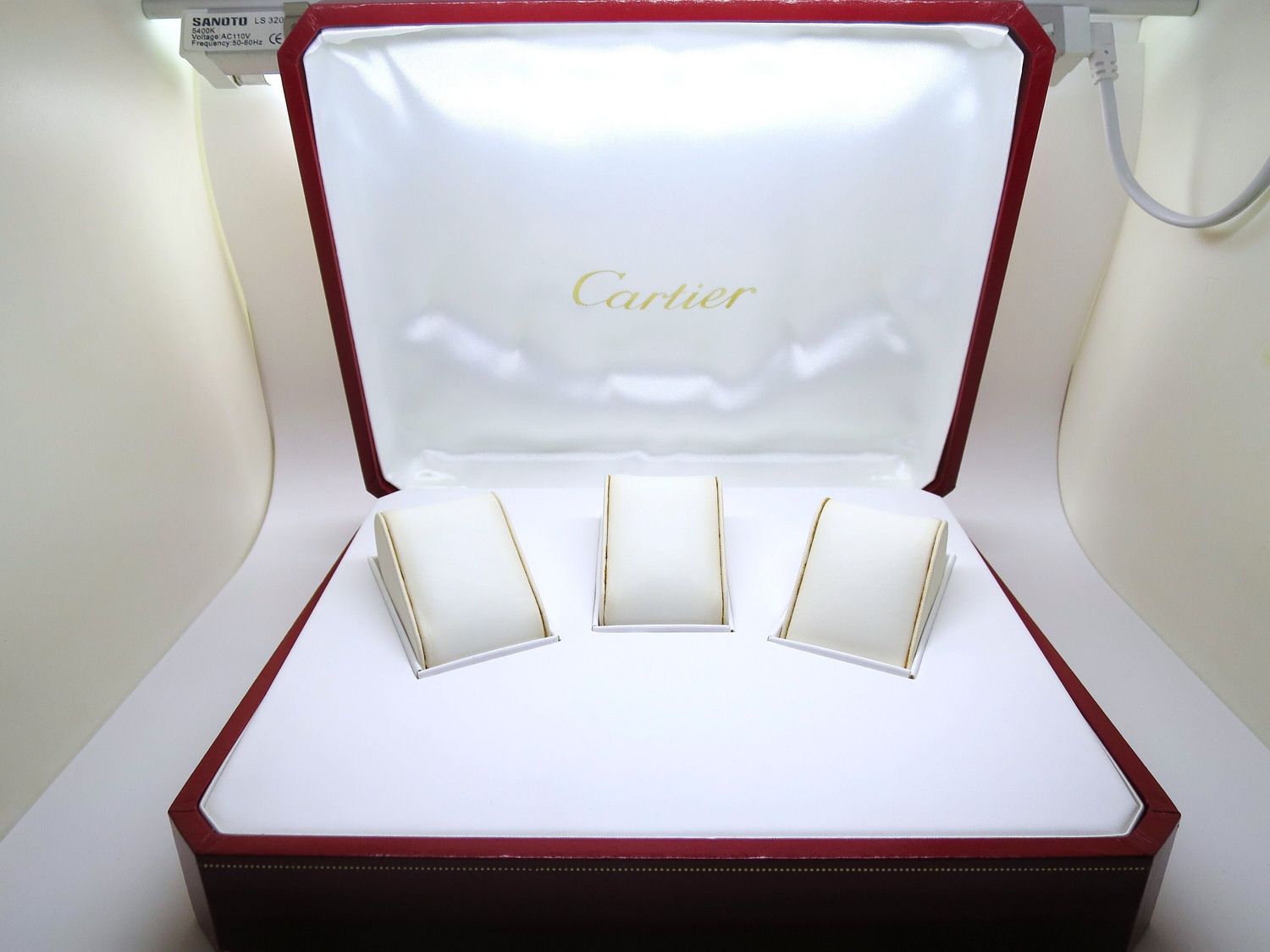 Vintage Cartier 3 Watch Case Circa 1980s