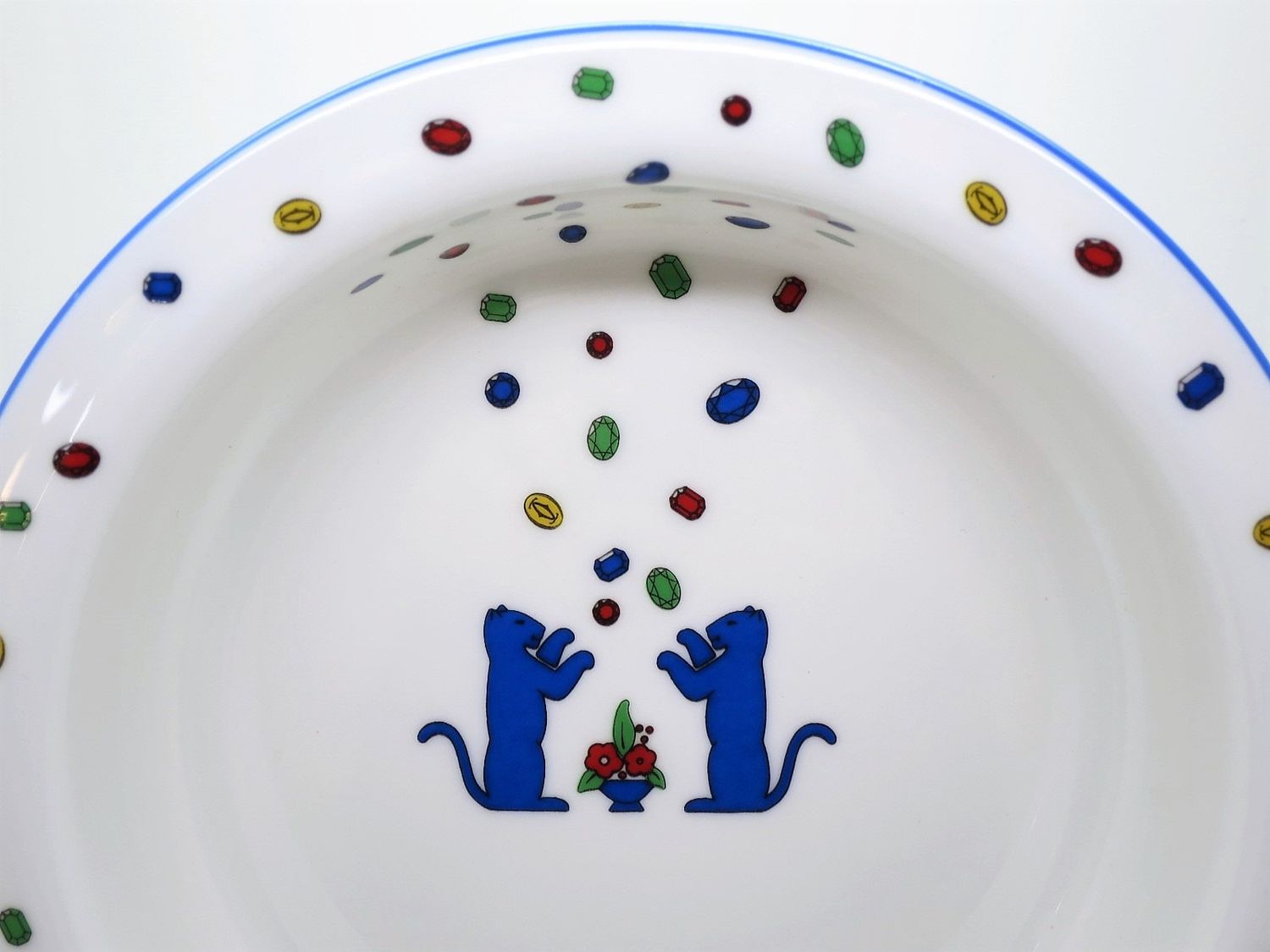 Vintage Cartier Baby Panthers Bowl Fine English Bone China