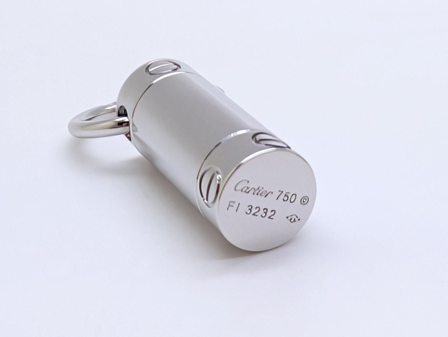 Cartier LOVE Screwdriver Pendant in 18kt White Gold with Paris Certificate of Authenticity + Original Box