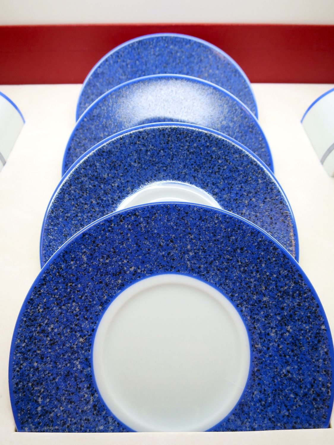 Cartier Demitasse Cups + Saucers Set of 4 in Original Box