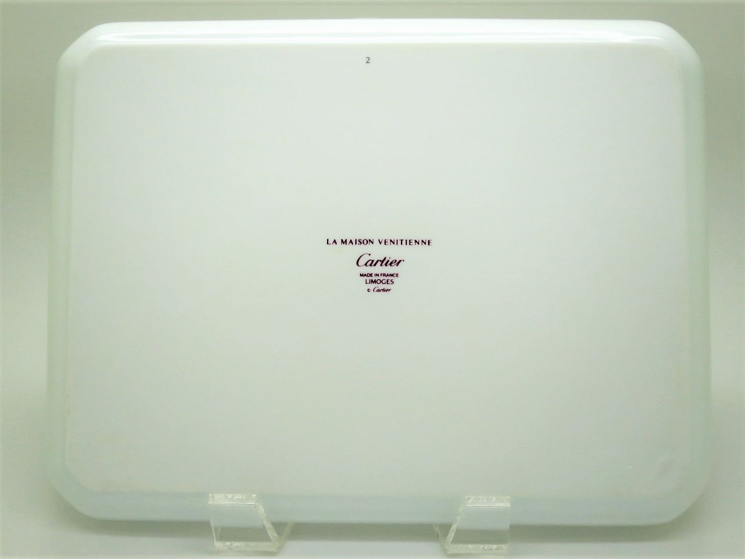 Cartier Trinket Tray Large Size Limoges Porcelain