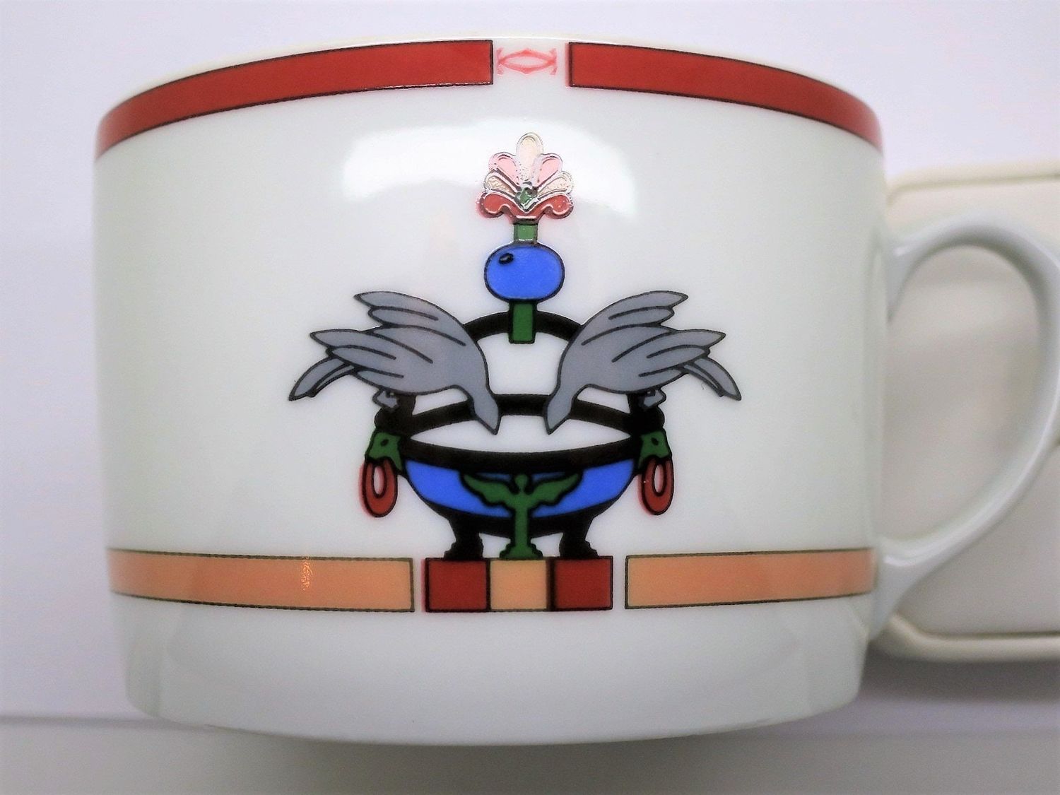 Vintage Cartier Cup + Saucer Set of 4 French Limoges Porcelain