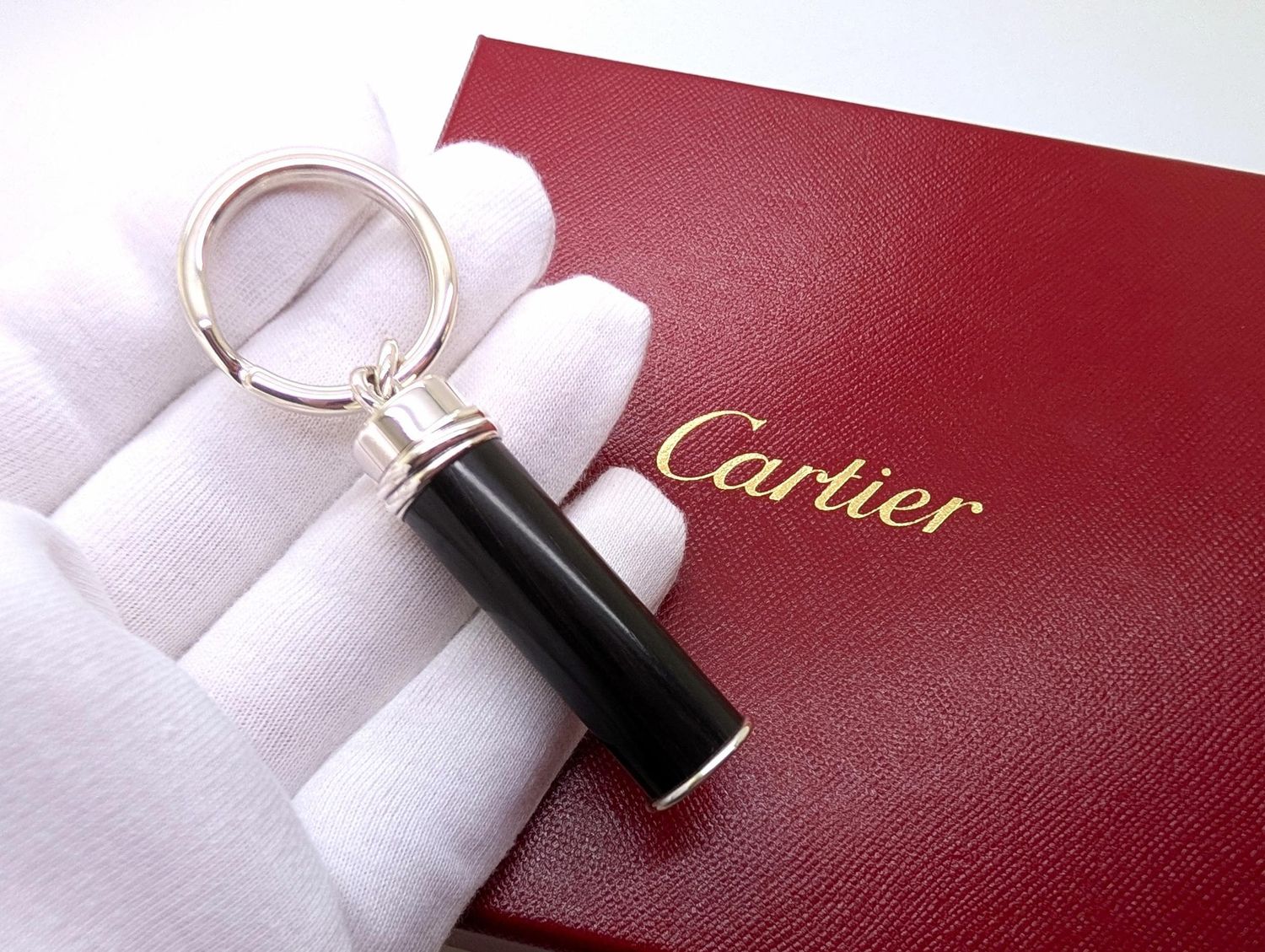 Vintage Cartier Amulet Pendant in Solid Sterling Silver + Precious Ebony