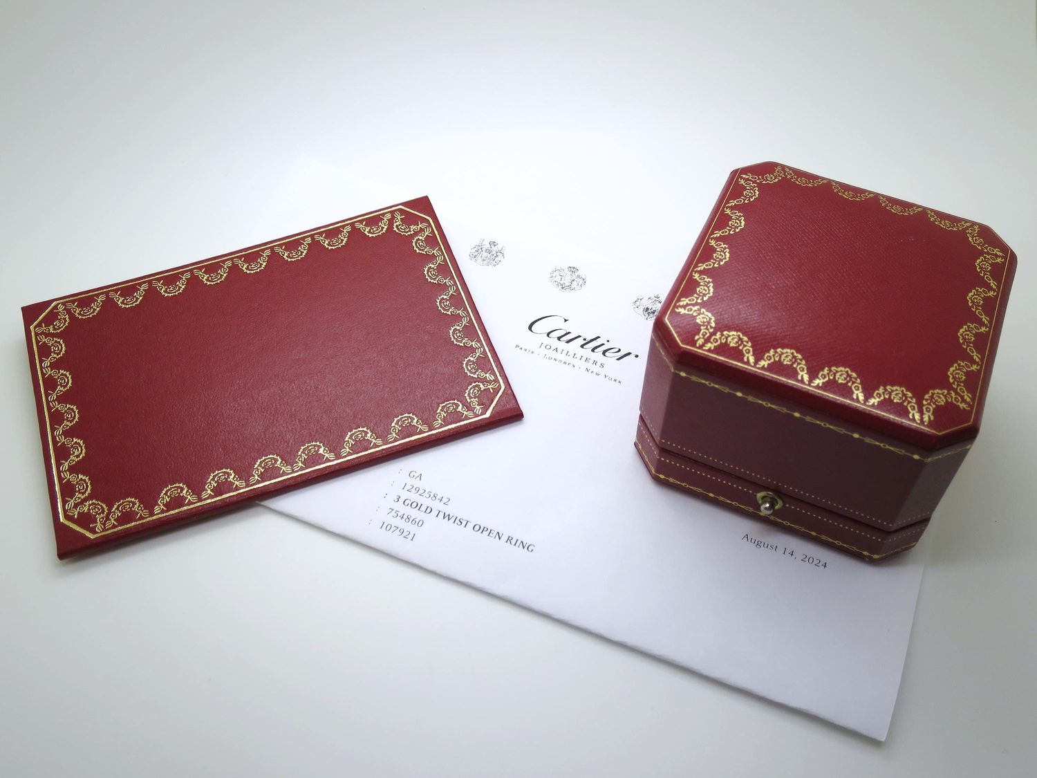 Cartier Trinity Twist Ring Size 6.5 Slender Band