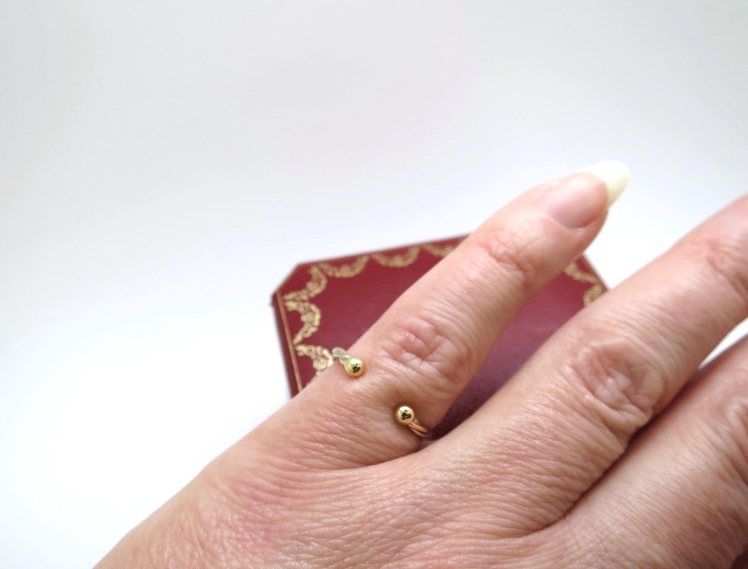 Cartier Trinity Twist Ring Size 6.5 Slender Band