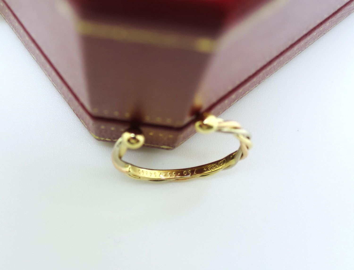 Cartier Trinity Twist Ring Size 6.5 Slender Band