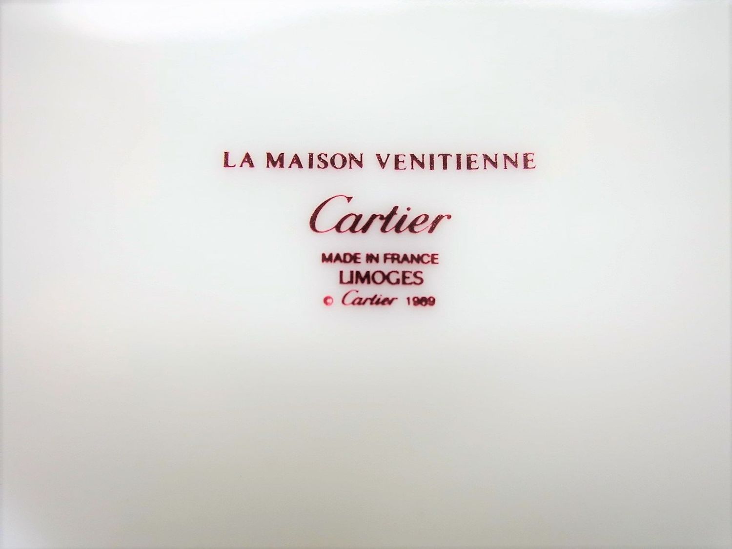 Vintage Cartier Cup + Saucer Set of 2 French Limoges Porcelain