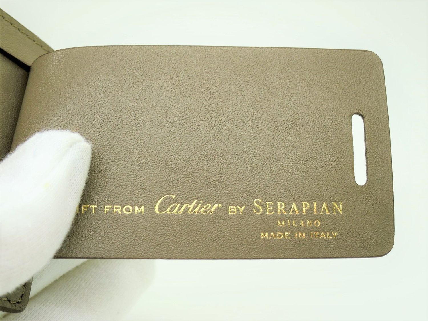 Cartier Luggage Tag with Original Box Made in Italy