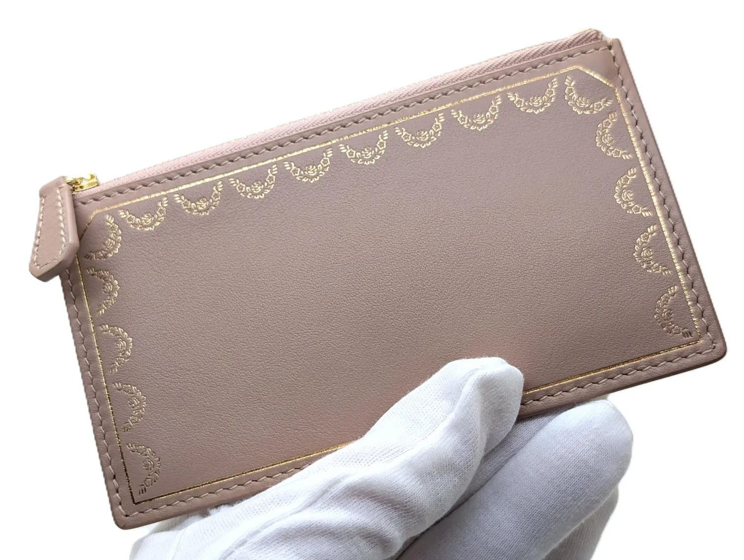 Cartier Credit Card Case Garland Series with Product Tag, Booklet + Box 