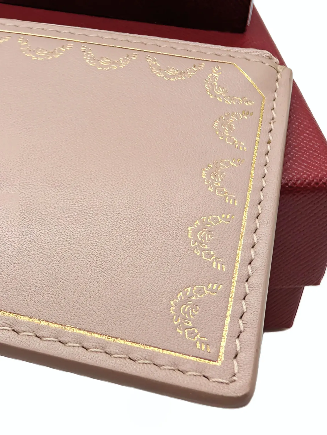 Cartier Credit Card Case Garland Series with Product Tag, Booklet + Box 