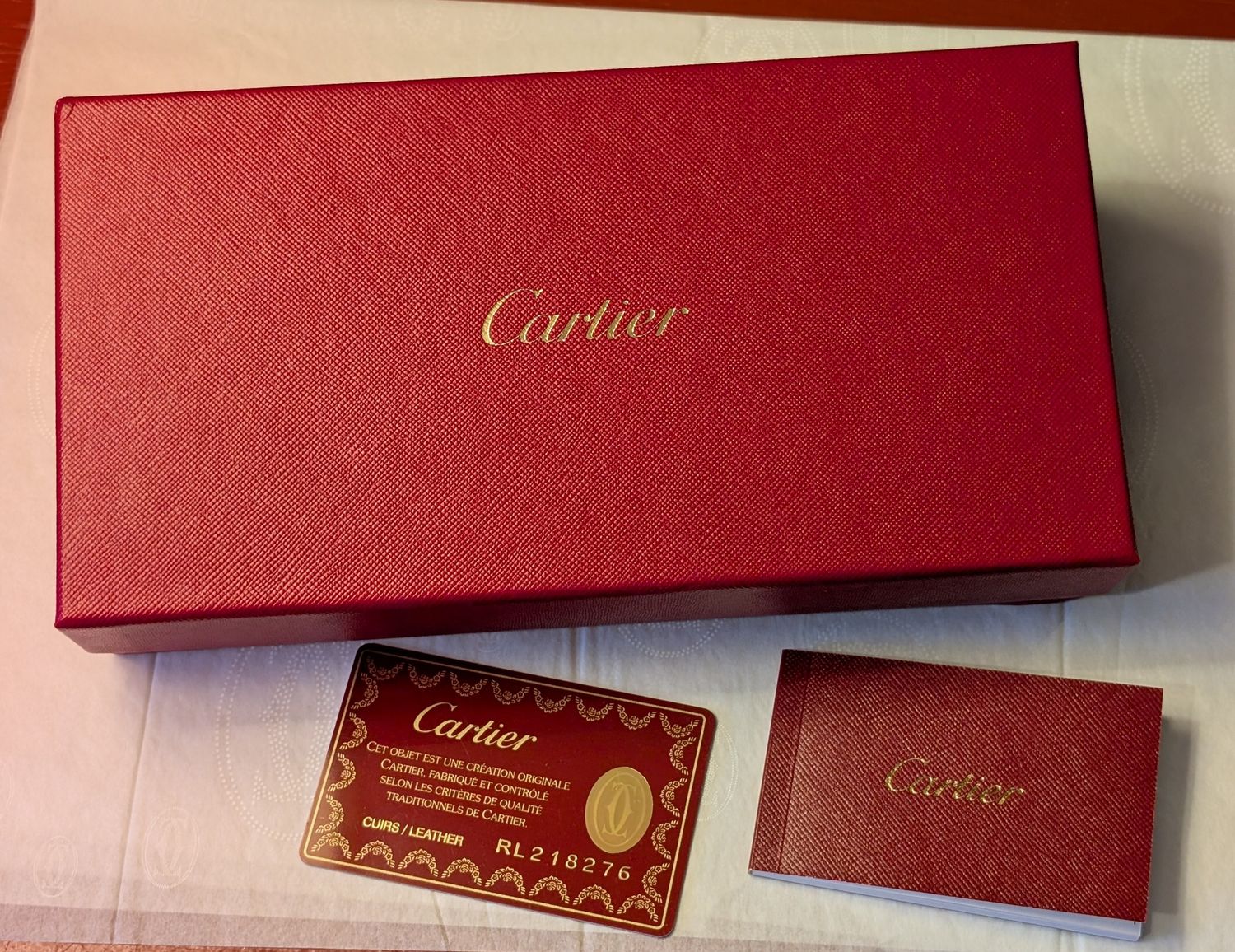 Cartier Credit Card Case Garland Series in Champagne and Gold