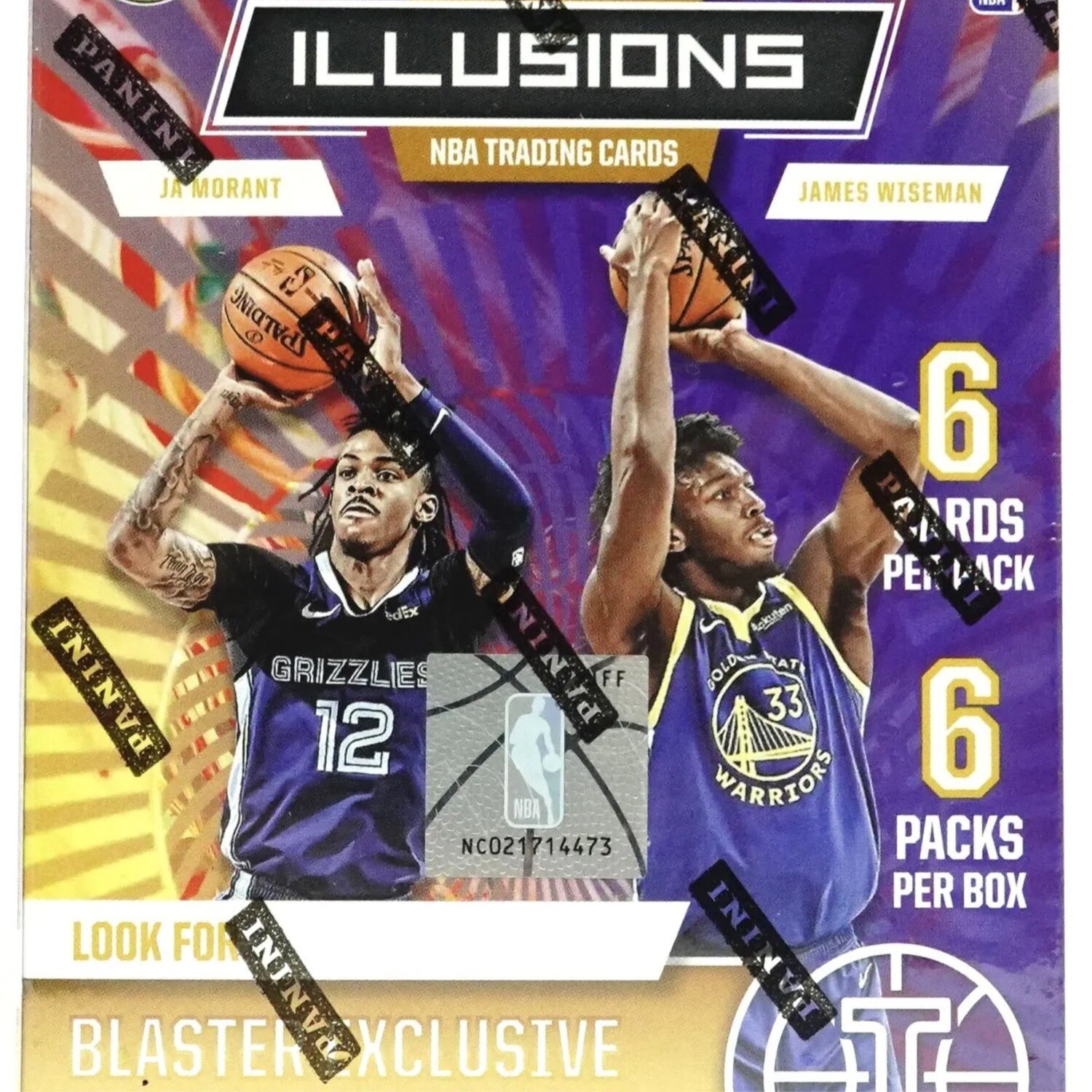 2020/21 Panini Illusions Basketball 6-Pack Blaster Box