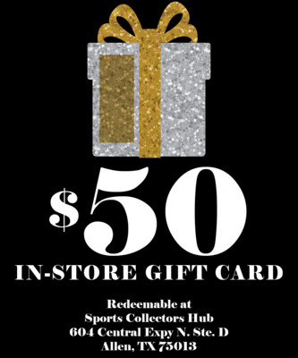 $50 - Sports Collectors Hub In-Store Gift Card
