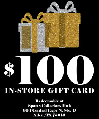 ​$100 - Sports Collectors Hub In-Store Gift Card