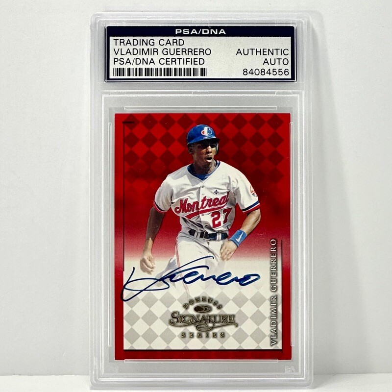 1998 Donruss Signature Series Vladimir Guerrero Autograph PSA Authenticated