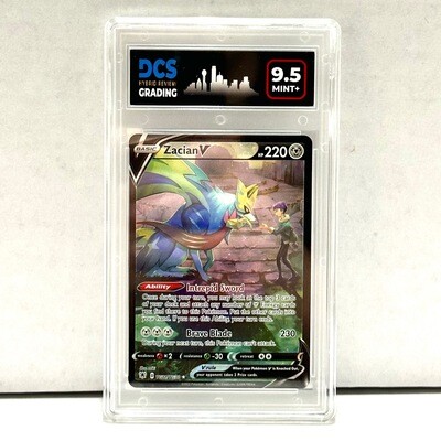 Pokémon TCG Zacian V Sword & Shield - Astral Radiance TG21/TG30 Ultra Rare NM DCS 9.5