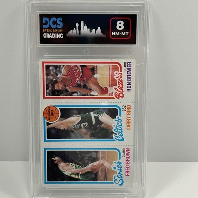 1980-81 Topps - #198-31-228 Larry Bird, Fred Brown, Ron Brewer (RC)