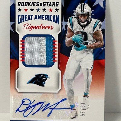 2022 Panini Rookies & Stars DJ Moore Great American Signatures Patch Auto #/25