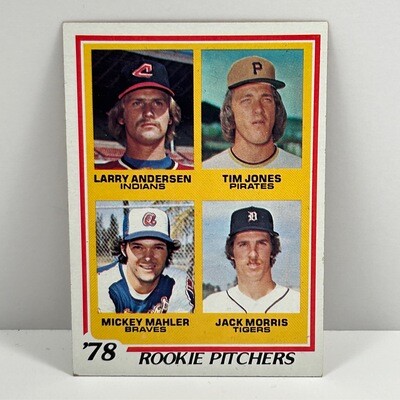 1978 Topps Rookie Pitchers #703 Larry Andersen / Jones / Jack Morris (1)