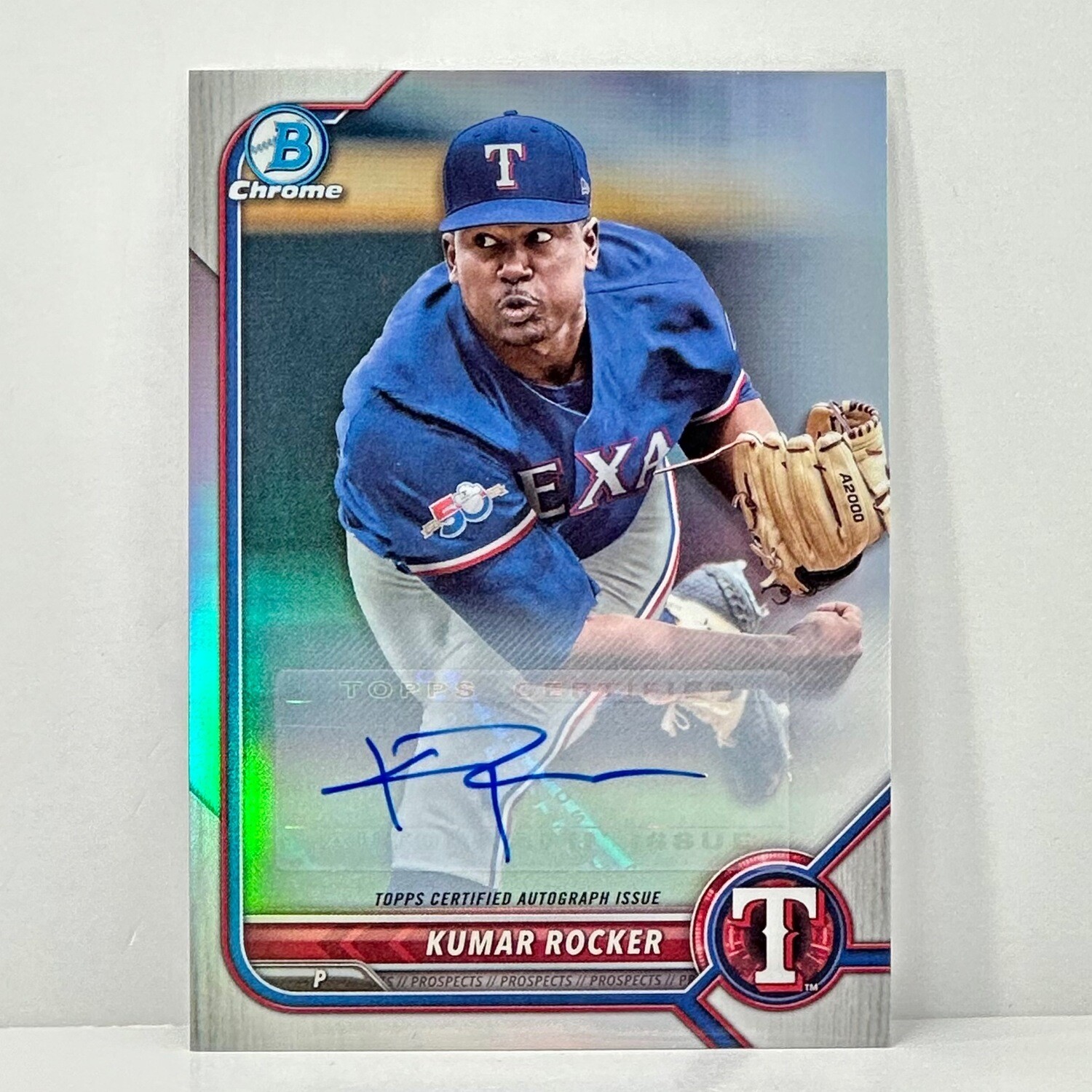 2022 Bowman Chrome Varition Autograph KUMAR ROCKER #BD-164 /99