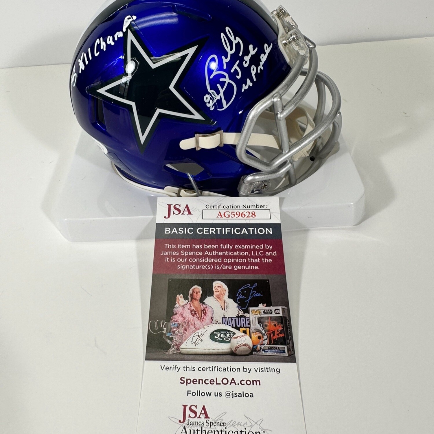 Billy Joe DuPree Dallas Cowboys NFL Flash Alternative Riddell Speed Mini Helmet
