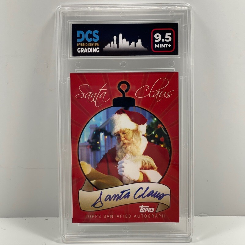 2007 Topps Christmas Holiday Set Santa Claus Signed Auto Card DCS 9