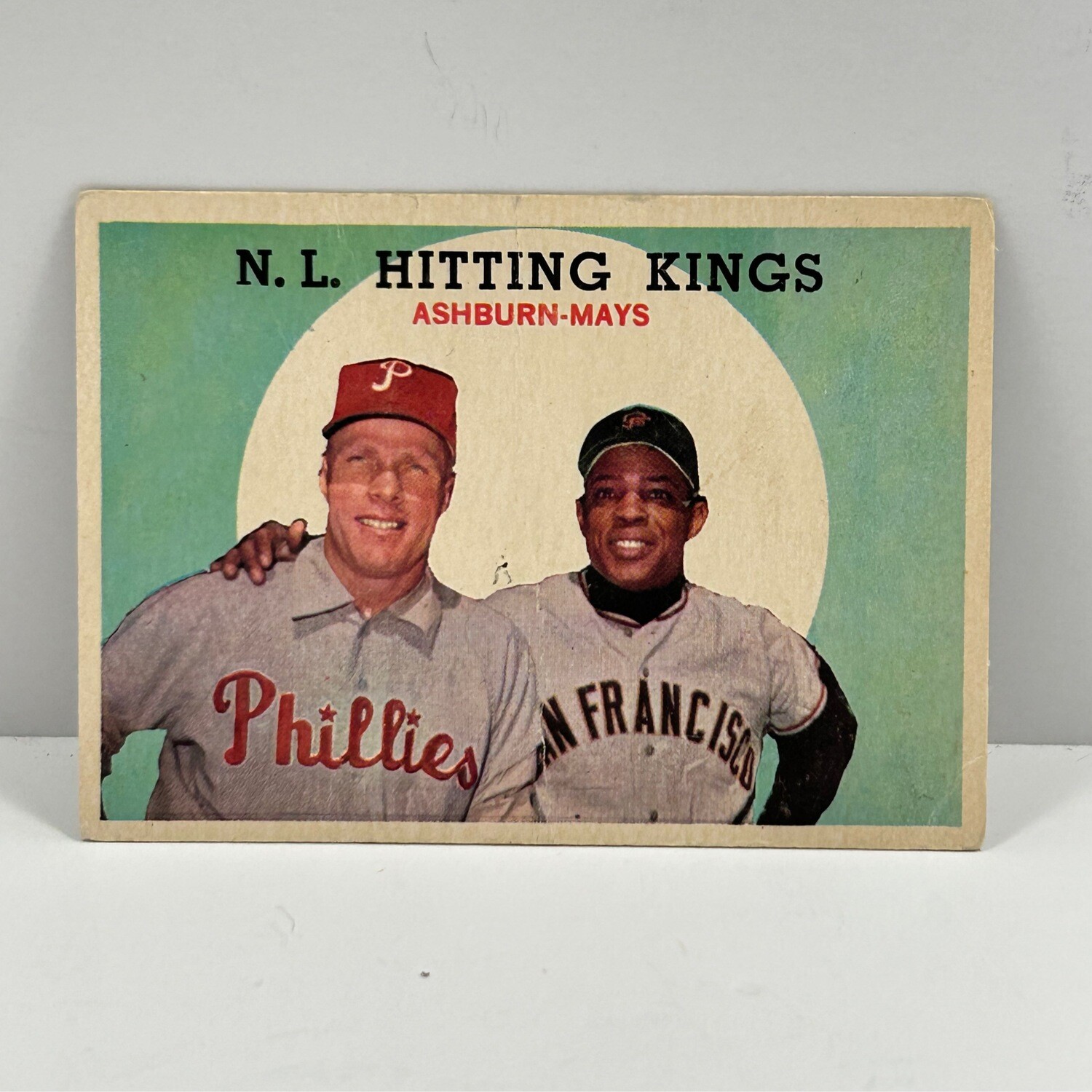 1959 Topps NL Hitting Kings Willie Mays / Richie Ashburn #317