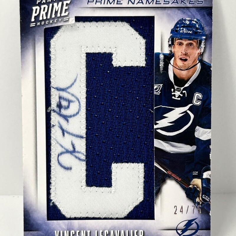 2012-13 Panini Prime Prime Namesakes /75 Vincent Lecavalier #35 Auto