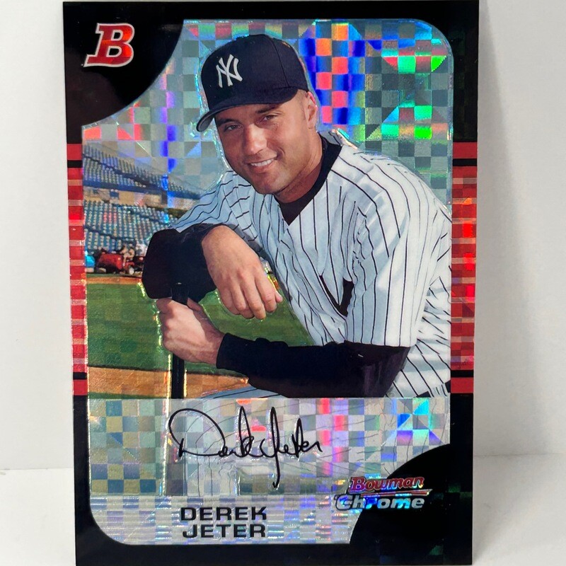 2005 Bowman Chrome Derek Jeter #25 X Fractor