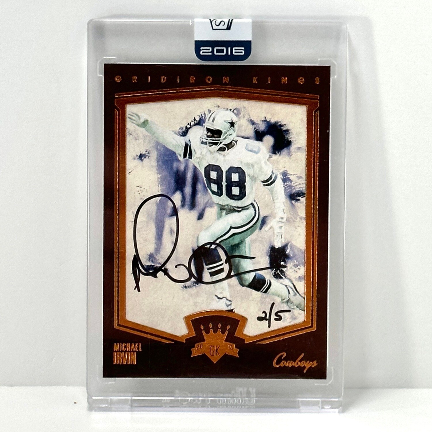 2016 Panini Honors Michael Irvin Gridiron Kings Autograph recollection Auto 2/5