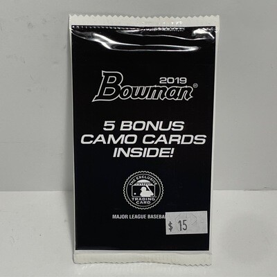 2019 Bowman Baseball Camo Packs