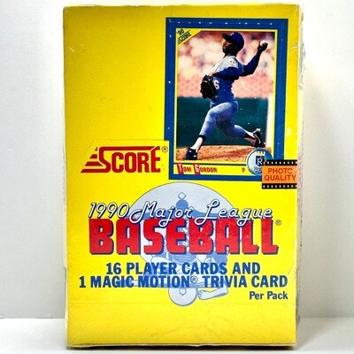 1990 Score Baseball Wax Box 36 Factory Sealed Packs