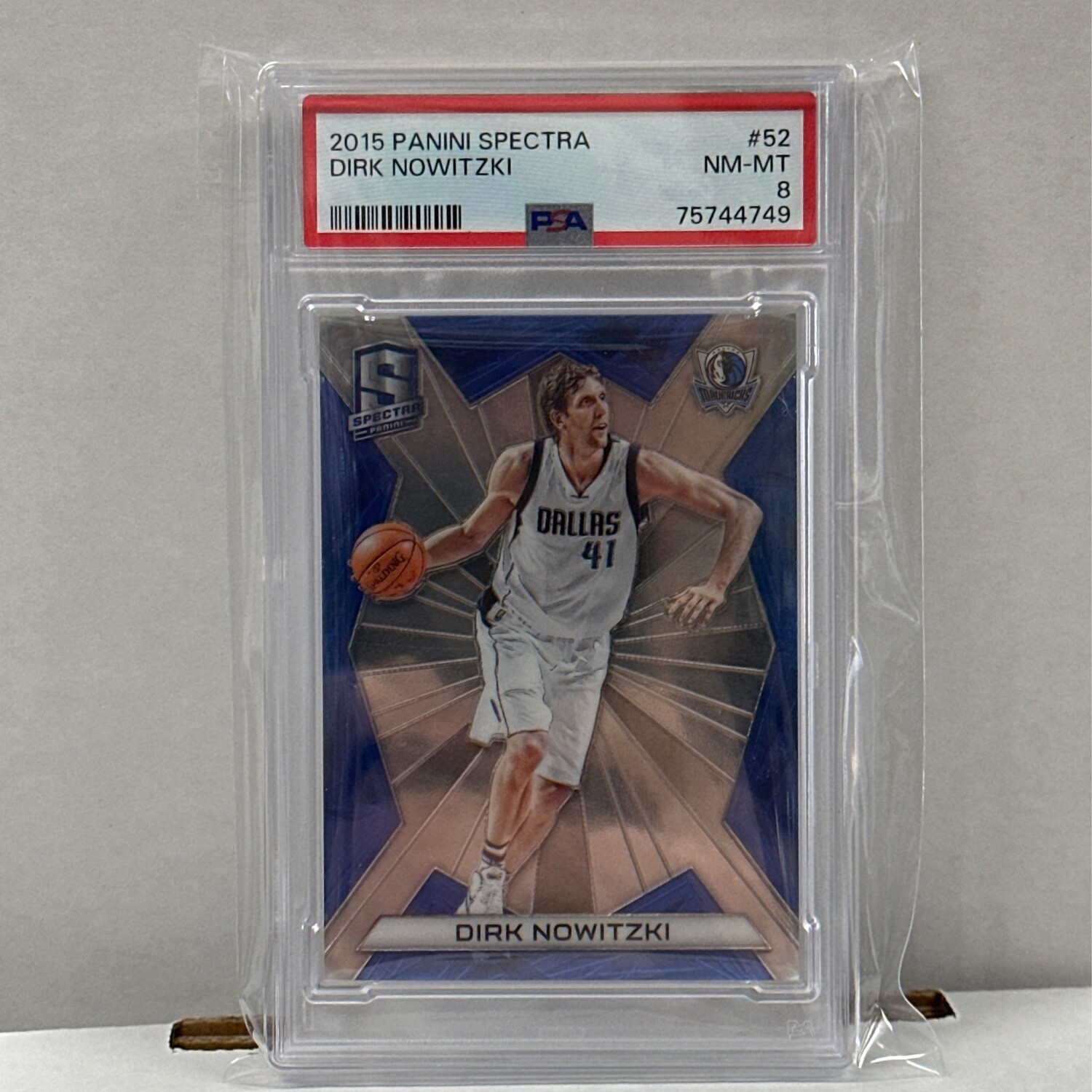 2015-16 Panini Spectra #52 Dirk Nowitzki NM-MT #d/125 Mavericks