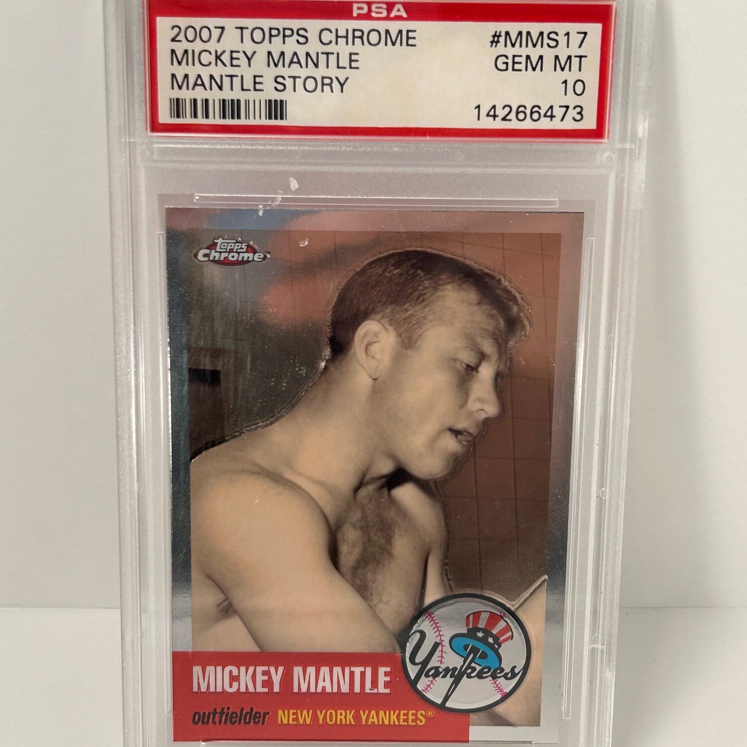 2007 Topps Chrome Mickey Mantle Story #MMS17 PSA 10