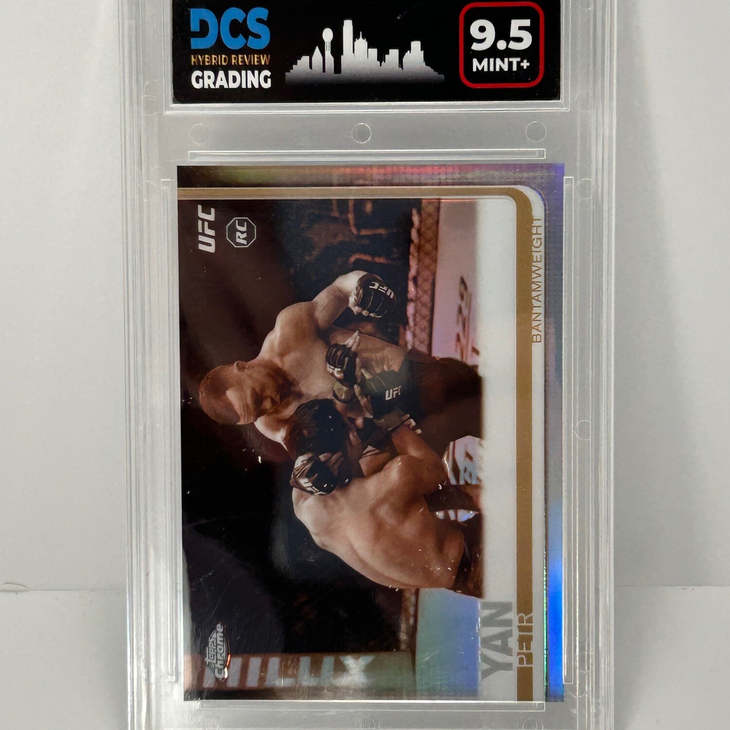 2019 Topps Chrome UFC Rookie Sepia Refractor Israel Adesanya DCS 9.5