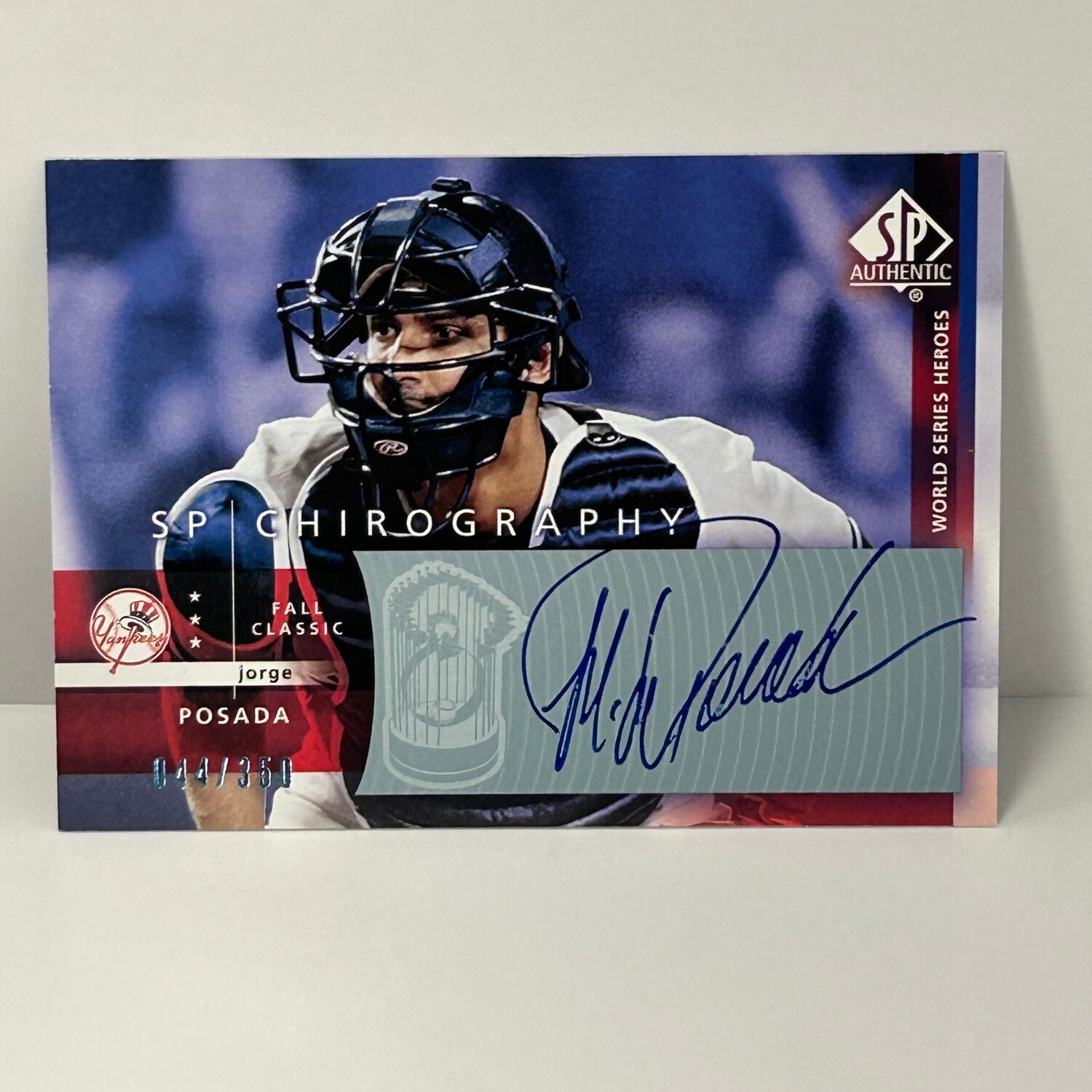 2003 SP Authentic Chirography World Series Heroes Jorge Posada auto /350  #JP1