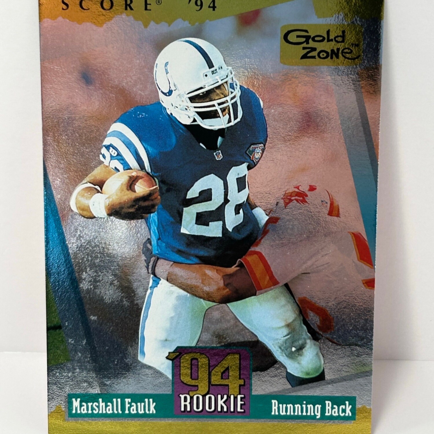 1994 Pinnacle Score Marshall Faulk Gold Zone