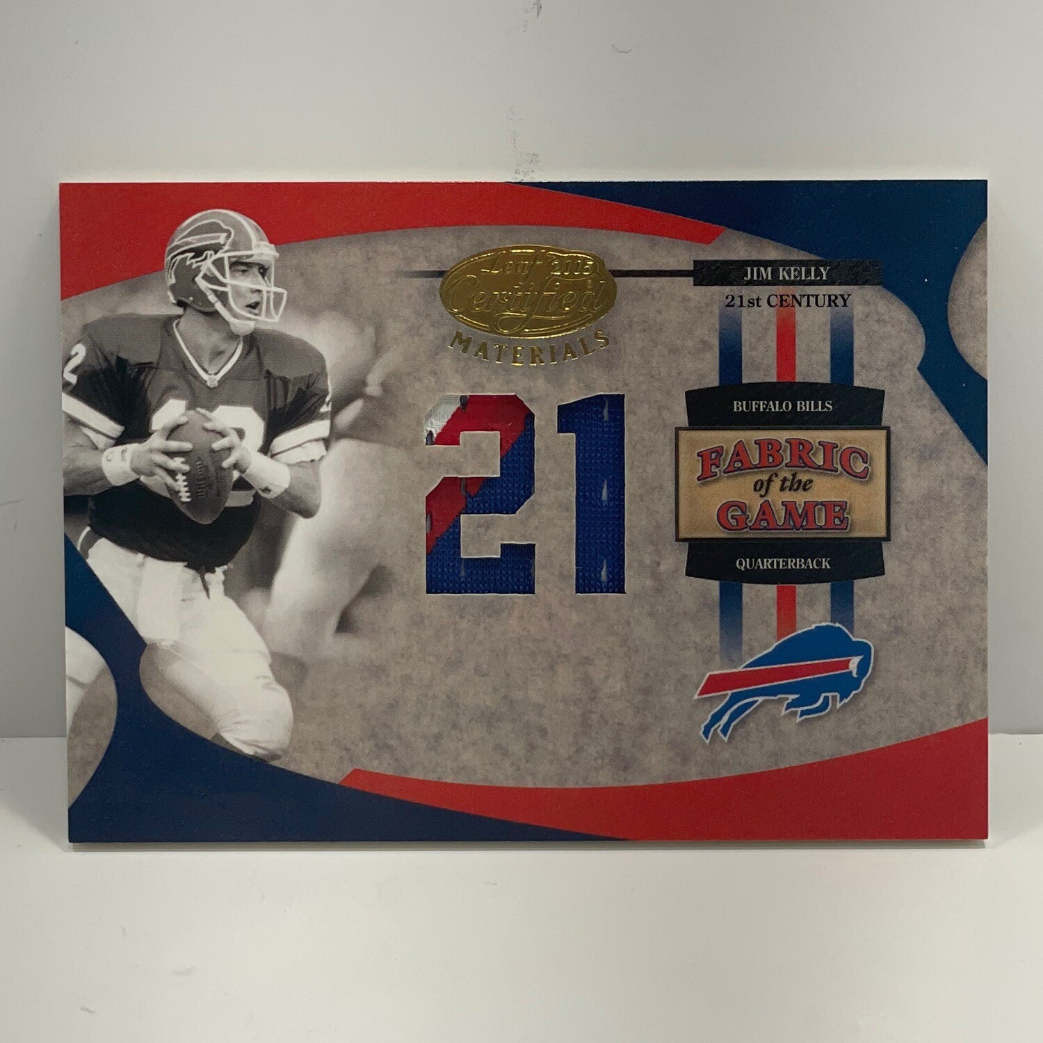 2005 Leaf Certified Fabric of the Game Jim Kelly /21