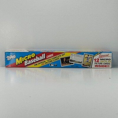 1992 Topps Micro Baseball Cards Complete Set + 12 Micro Gold *NEW Factory Sealed