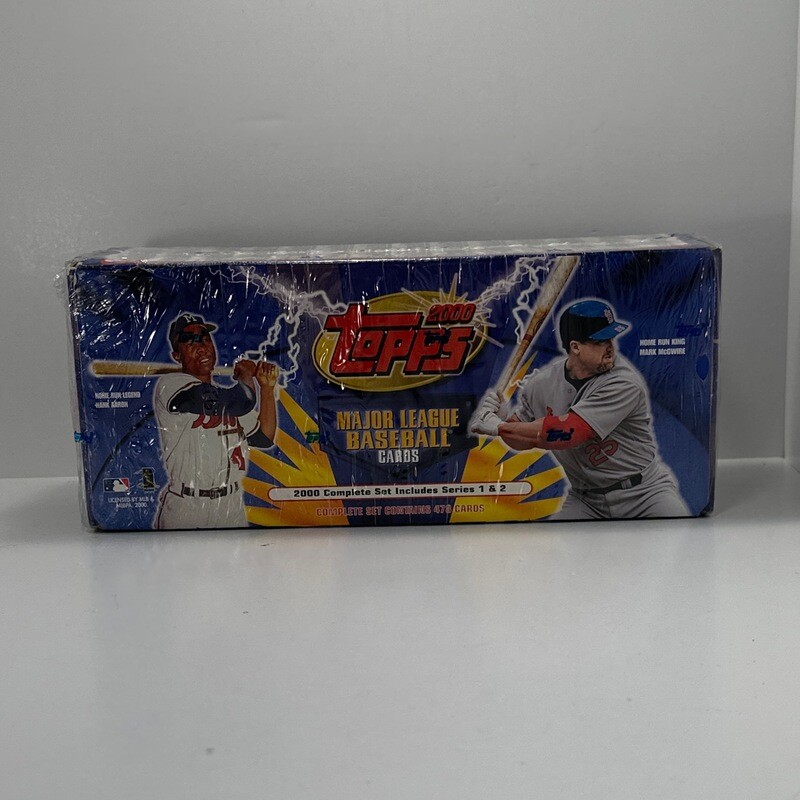2000 Topps Major League Baseball Cards Complete Set Series 1 & 2 Sealed