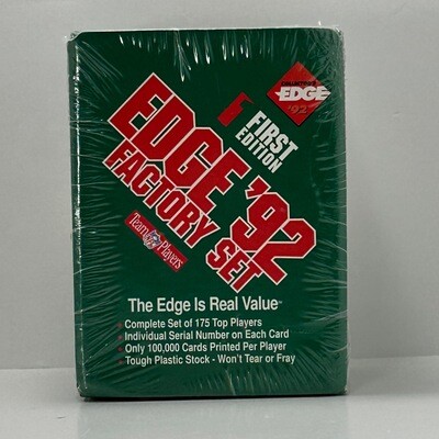 1992 COLLECTOR'S EDGE FACTORY SEALED FOOTBALL CARD SET - 175 CARDS